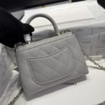 頂級Chanel香奈兒新款mini coco handle nano魚子醬皮紋手提挎包