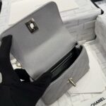 頂級Chanel香奈兒新款mini coco handle nano魚子醬皮紋手提挎包