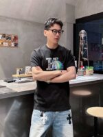 頂級Hermes愛馬仕經典時尚黑色圓領短袖T恤