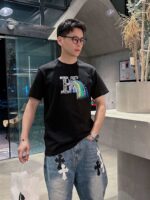 頂級Hermes愛馬仕經典時尚黑色圓領短袖T恤