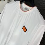 高仿衣服Hermes愛馬仕經典純色白色圓領短袖T恤