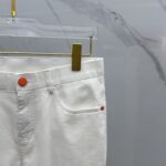 高仿衣服Hermes愛馬仕經典白色男士牛仔褲