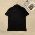 高仿Hermes愛馬仕新款男士翻領黑色POLO衫