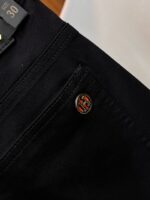 頂級Hermes愛馬仕新款商務黑色休閒長褲
