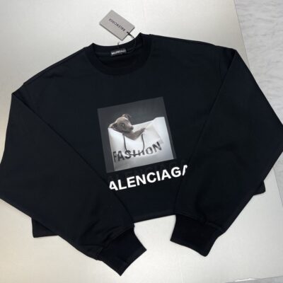 高仿Balenciaga巴黎世家新款潮流經典黑色衛衣