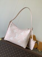 頂級原單高仿LV路易威登M46277杏色CarryAll手提包