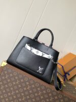 頂級LV路易威登M59954黑色Marelle Tote手袋手提包