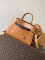 高仿精品LV路易威登M59953焦糖色Marelle Tote手袋手提包