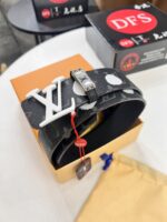 高仿LV專櫃新款男士皮帶3.8CM雙面使用