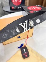 高仿LV專櫃新款男士皮帶3.8CM雙面使用
