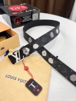 高仿LV專櫃新款男士皮帶3.8CM雙面使用