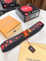 高仿網站LV專櫃新款男士皮帶3.8CM雙面使用