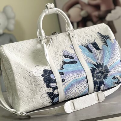 高仿LV新款M21678LV X YK KEEPALL 50旅行袋
