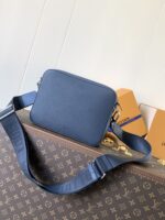 LV高仿網站Fastline藍色郵差包