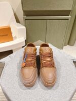 頂級復刻LV Trainer PCV 棕色情侶款運動鞋