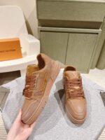 頂級復刻LV Trainer PCV 棕色情侶款運動鞋