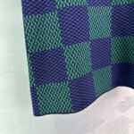 高仿LV女新款棋盤格短袖