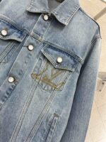 原單LV秋冬新品2025新品女款復古口袋牛仔外套