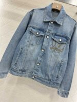 原單LV秋冬新品2025新品女款復古口袋牛仔外套