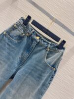 原單LV新品2025新款超女士時髦新款丹寧牛仔長褲