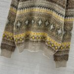 原單LV新品2025新款女士提花馬海毛針織上衣