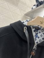 高仿精品LV2025新品女連帽印花毛呢坎肩馬甲