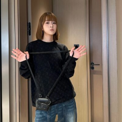 高品質LV新款滑雪系列重工藝燙鑽Monogram長袖毛衣