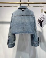 高仿網站LV新款女士短款經典牛仔外套