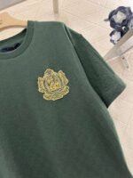 原單LV新品2025新品提花格紋刺繡字母T恤