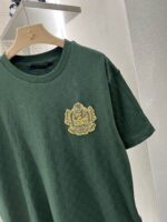 原單LV新品2025新品提花格紋刺繡字母T恤