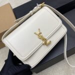 原單YSL聖羅蘭MONOGRAM白色牙簽紋斜挎包634305