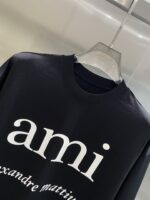 A貨AMI Pairs新款黑色經典短袖T恤