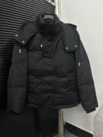 復刻AMI Pairs愛心logo麵包短款純色連帽寬鬆羽絨服男女同款
