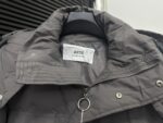 原單AMI Pairs愛心logo麵包短款純色連帽寬鬆羽絨服男女同款