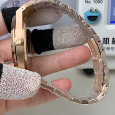 原單AP愛彼玫瑰金皇家橡樹離岸型AP1男士機械腕表
