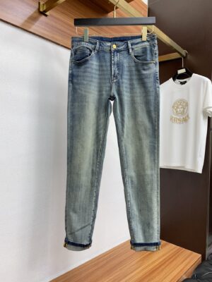 頂級Emporio Armani阿瑪尼春夏新款男士牛仔褲