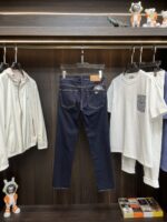 頂級Emporio Armani阿瑪尼春夏新款男士原色牛仔褲