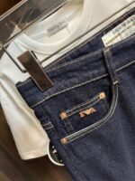 頂級Emporio Armani阿瑪尼春夏新款男士原色牛仔褲