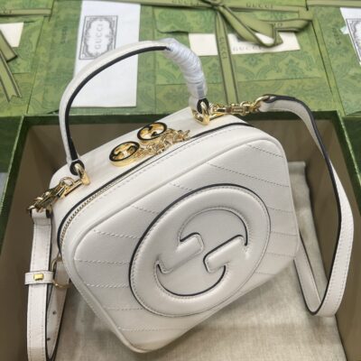 原單GUCCI古驰新款Blondie系列白色手提包744434