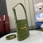 復刻GUCCI古驰淺綠色斜挎水桶包833665