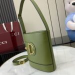 復刻GUCCI古驰淺綠色斜挎水桶包833665