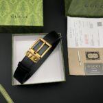 復刻古馳GUCCI新款商務男士腰帶皮帶4cm