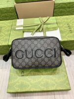 高仿GUCCI古驰新款Supreme帆布相機包768391