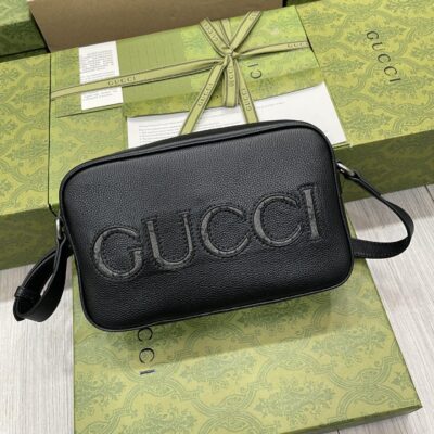 高仿GUCCI古驰新款牛皮相機包768391