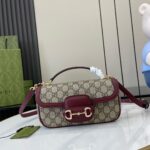 復刻GUCCI古驰新款Horsebit 1955系列小號手提包815206