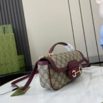 復刻GUCCI古驰新款Horsebit 1955系列小號手提包815206