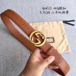 原單古馳GUCCI新款雙G皮帶3.8CM