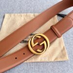 原單古馳GUCCI新款雙G皮帶3.8CM