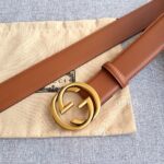 原單古馳GUCCI新款雙G皮帶3.8CM