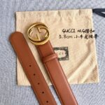 原單古馳GUCCI新款雙G皮帶3.8CM